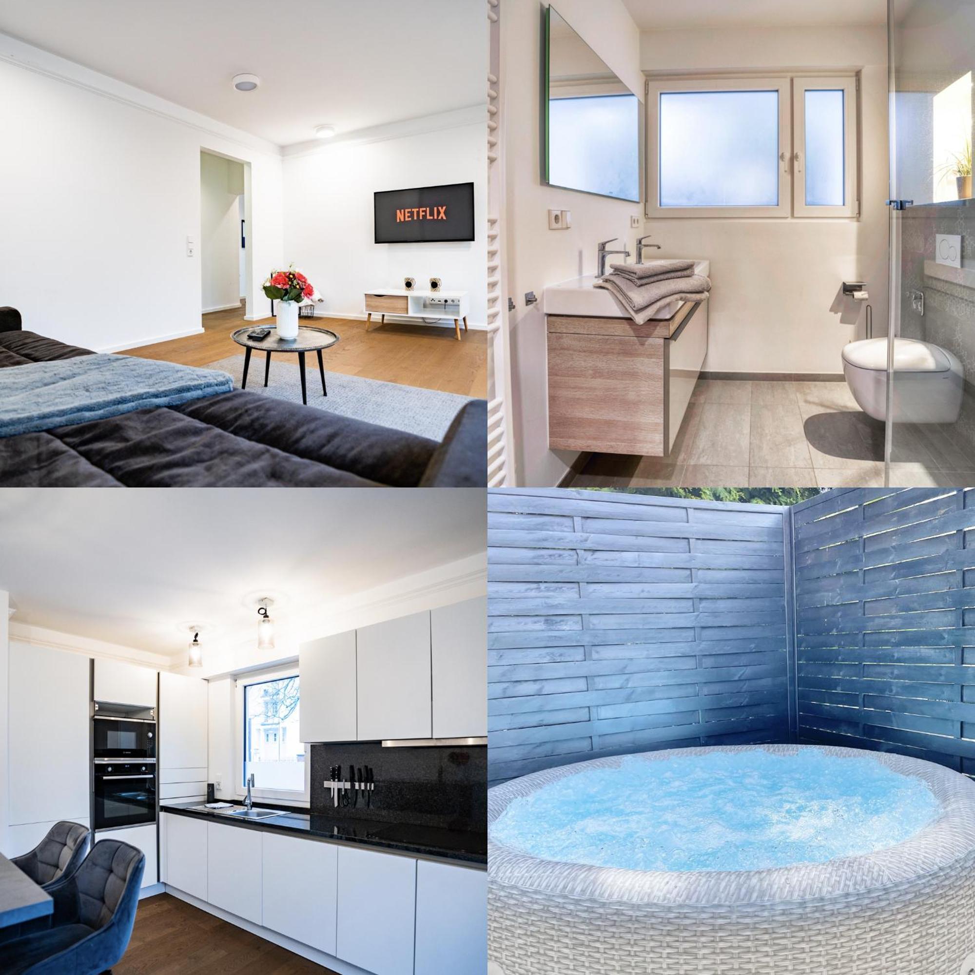 Whirlpool - Zentral - Designloft Mit Xxl Terrasse Lejlighed Wiesbaden Eksteriør billede